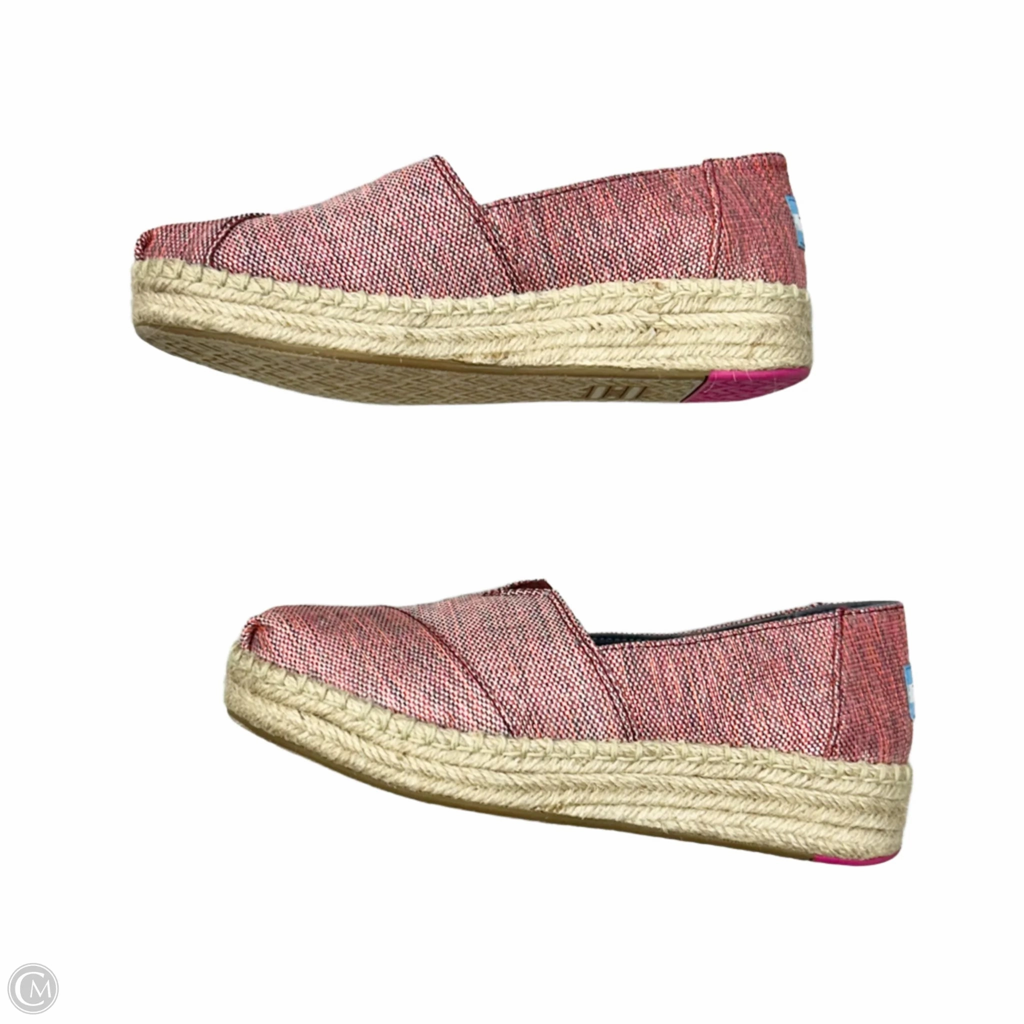 Shoes Heels Platform By Toms In Pink & Tan, Size: 5