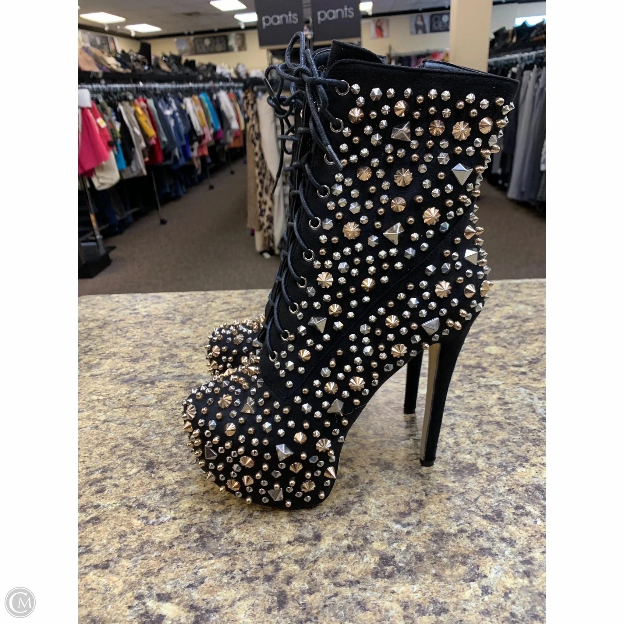 Shoes Heels Stiletto By Akira In Black, Size: 11
