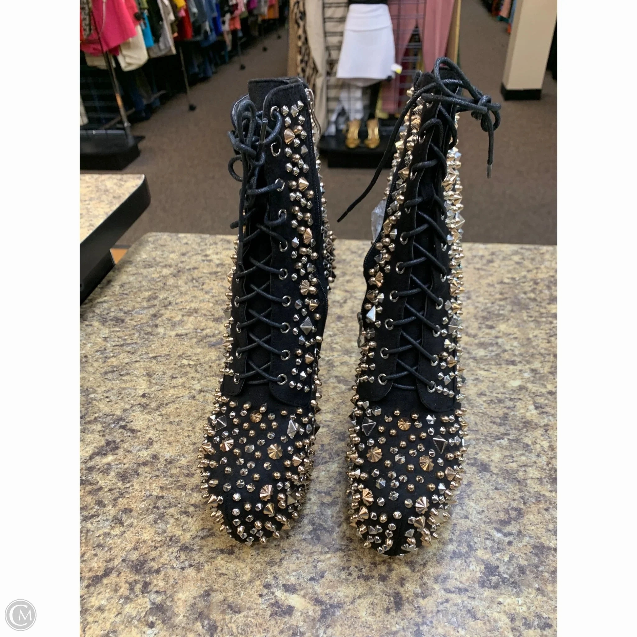 Shoes Heels Stiletto By Akira In Black, Size: 11