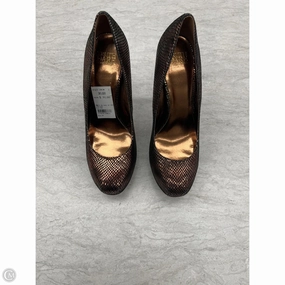 Shoes Heels Stiletto By Clothes Mentor In Bronze, Size: 10
