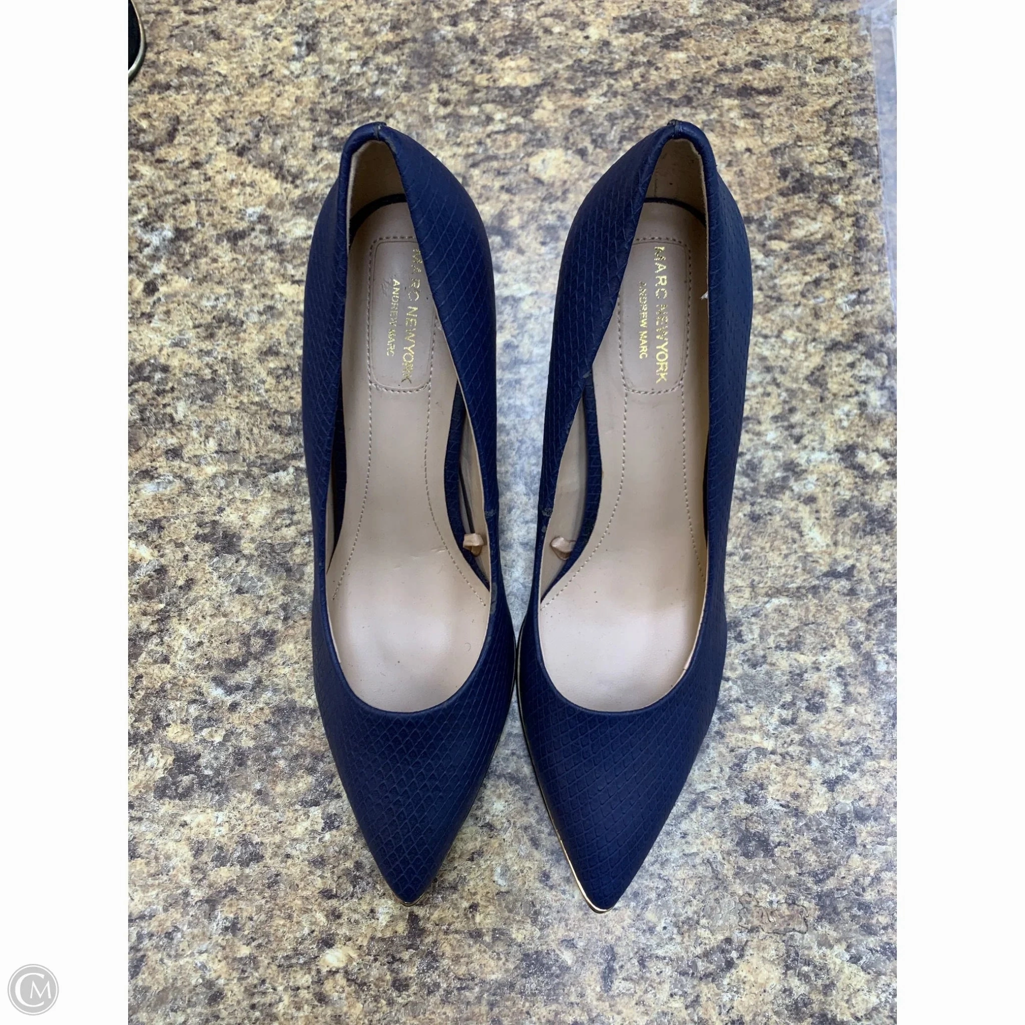 Shoes Heels Stiletto By Marc New York In Navy, Size: 8.5