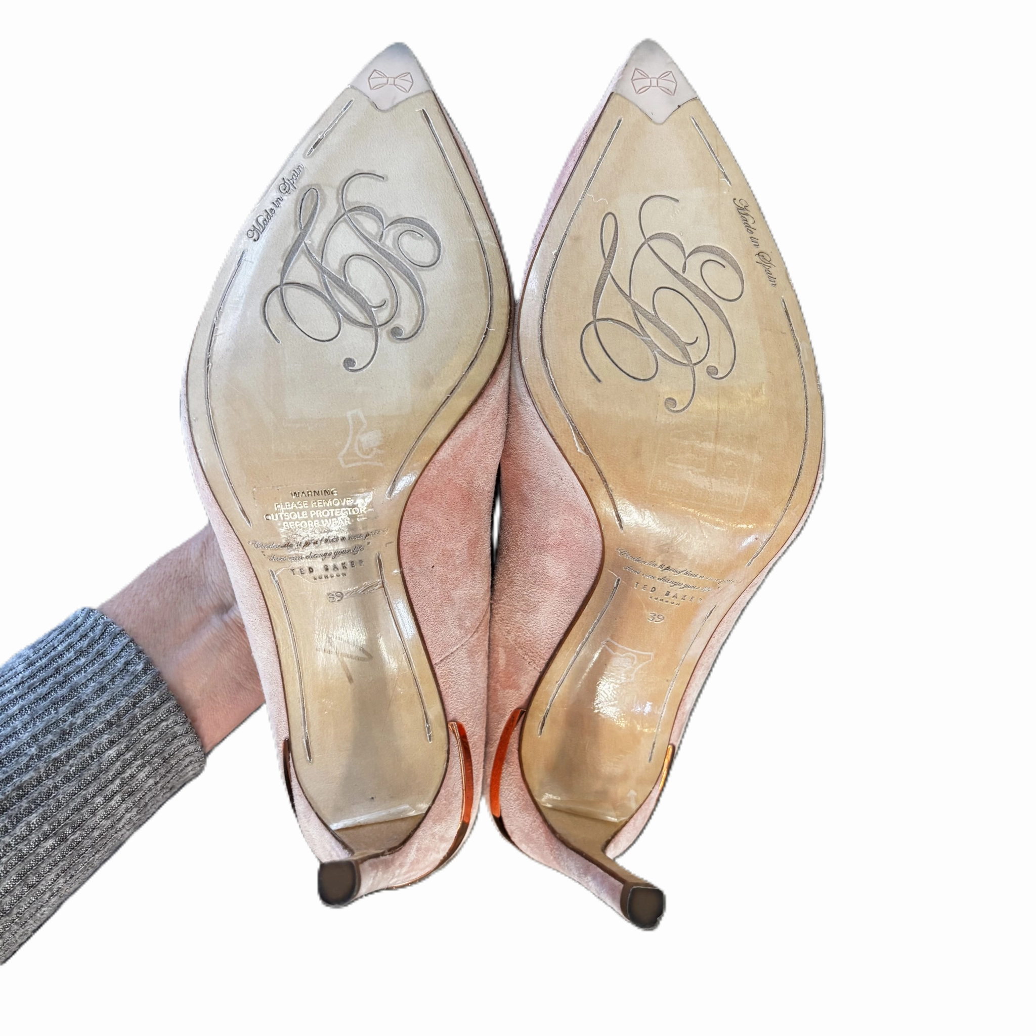 Shoes Heels Stiletto By Ted Baker In Pink, Size: 8.5