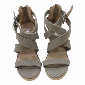 Shoes Heels Wedge By Brash In Beige, Size: 6