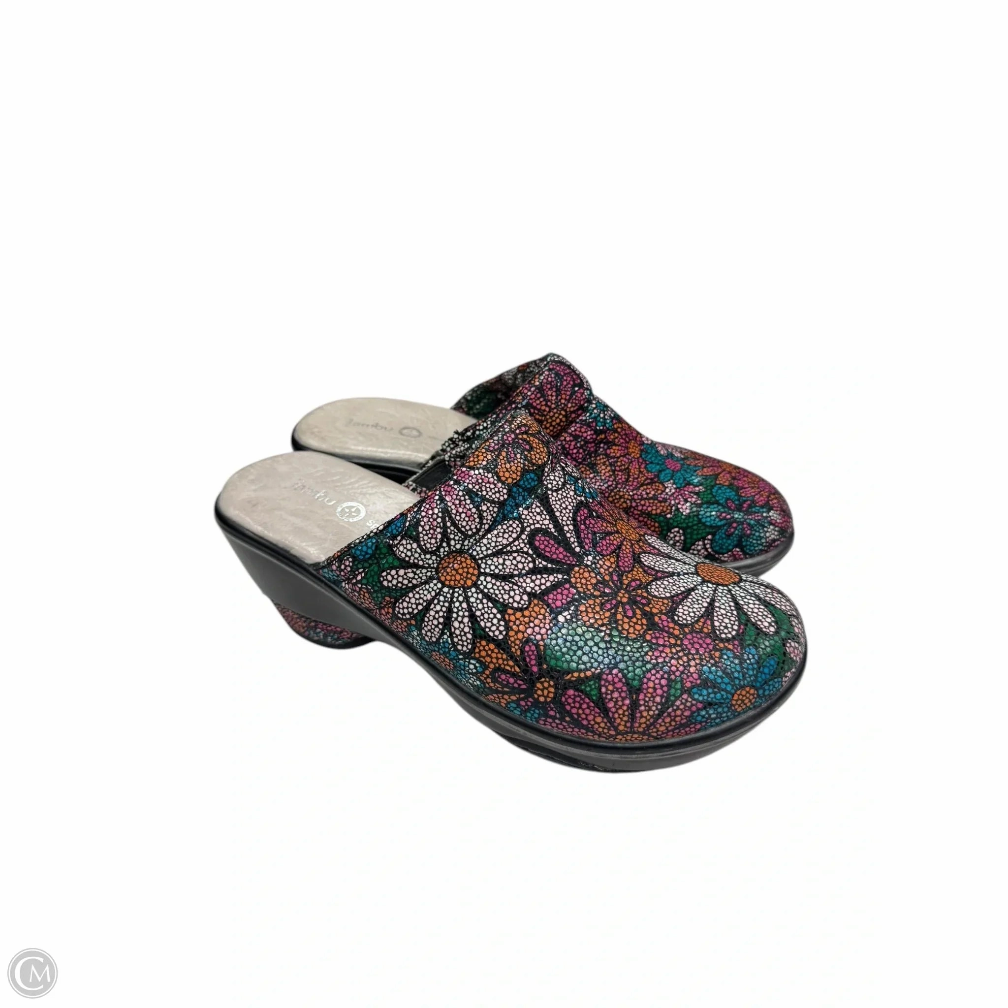 Shoes Heels Wedge By Jambu In Floral Print, Size: 6.5