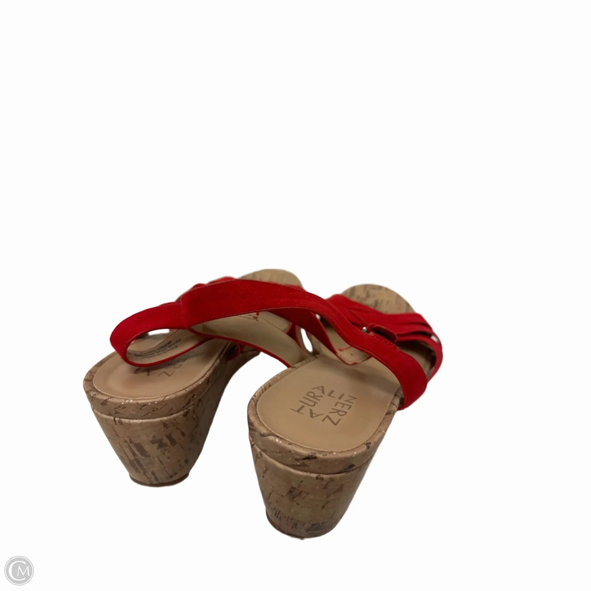 Shoes Heels Wedge By Naturalizer In Red, Size: 9