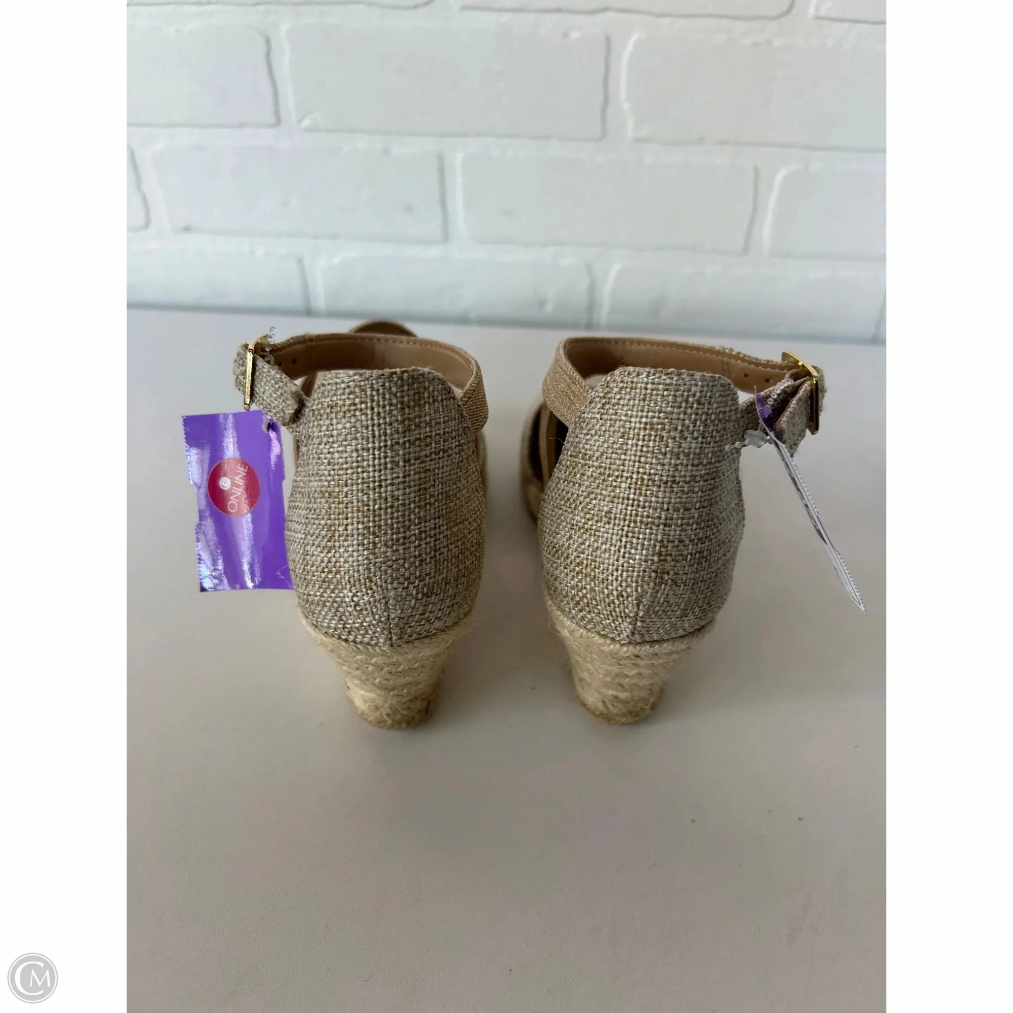 Shoes Heels Wedge By Talbots In Tan, Size: 5