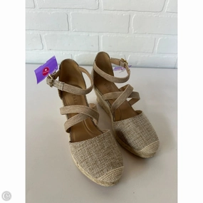 Shoes Heels Wedge By Talbots In Tan, Size: 5