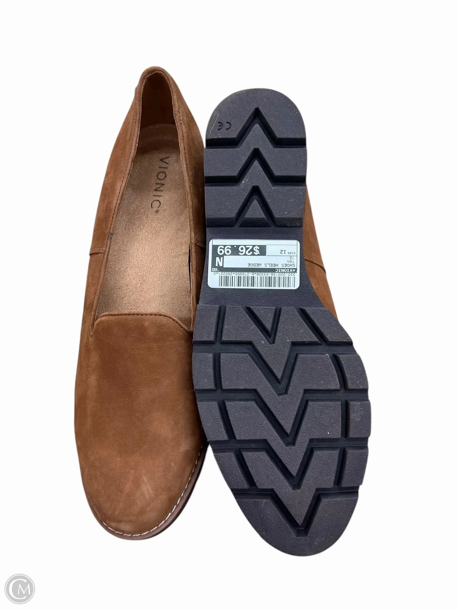 Shoes Heels Wedge By Vionic In Tan, Size: 12