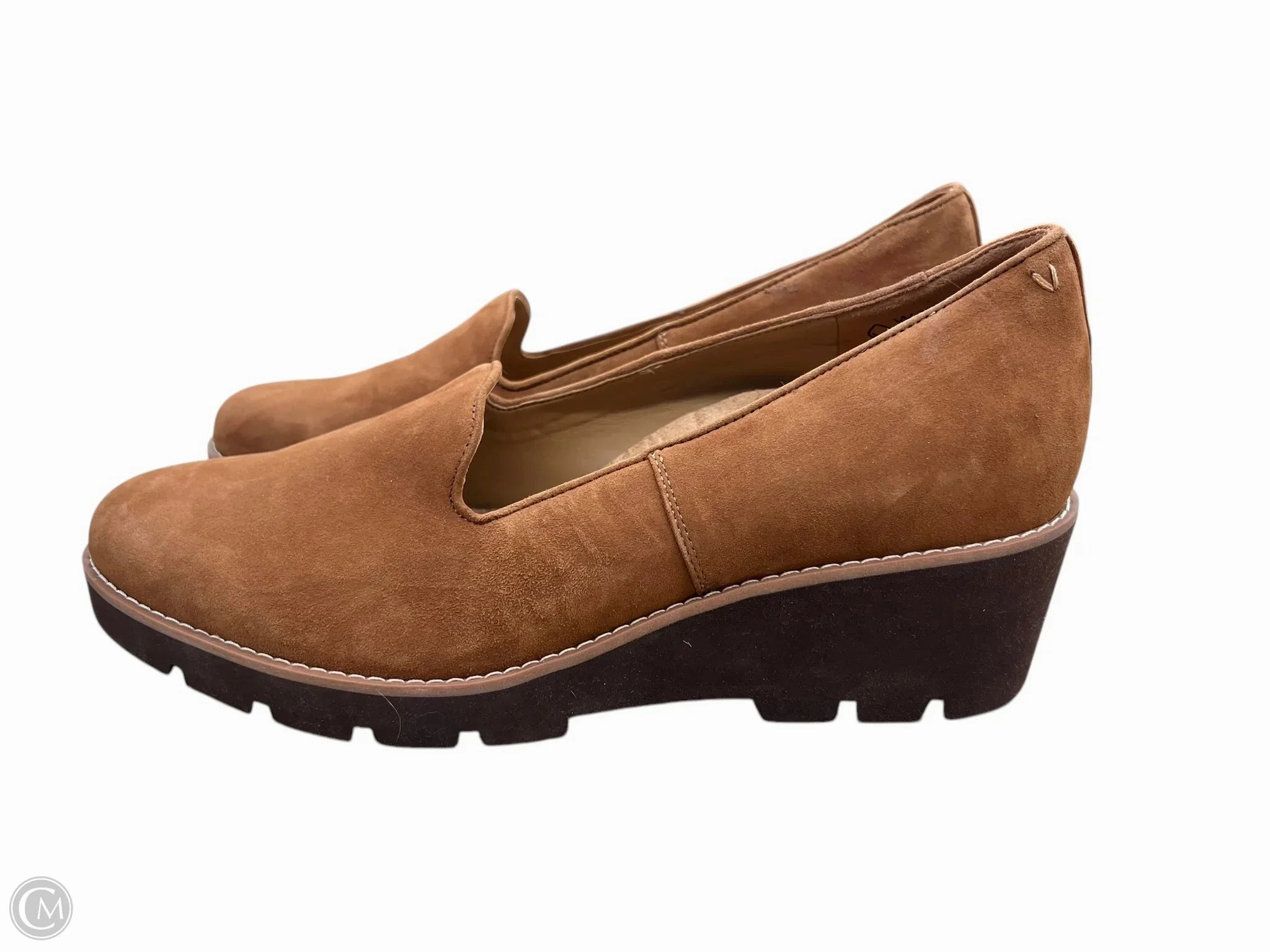Shoes Heels Wedge By Vionic In Tan, Size: 12