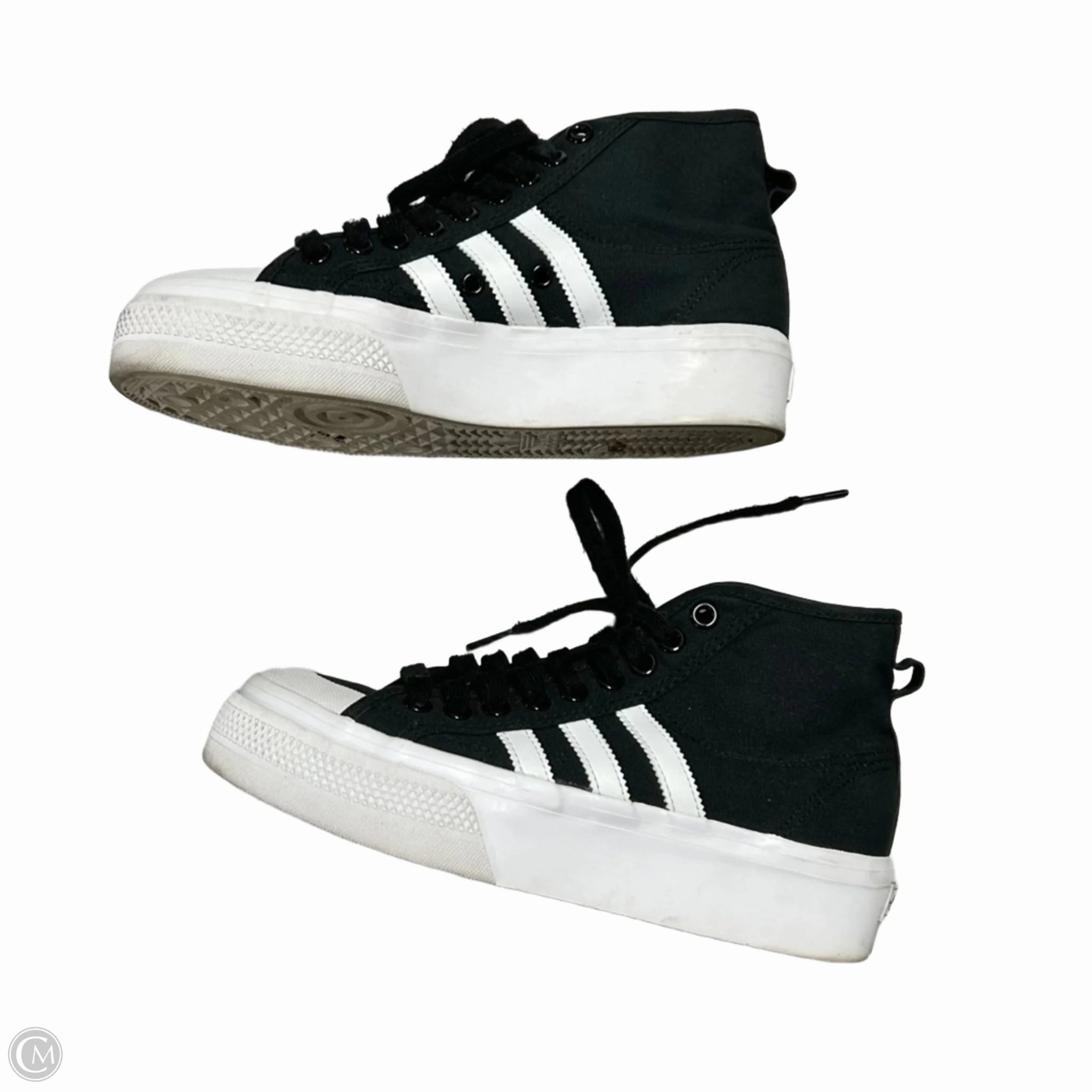 Shoes Sneakers By Adidas In Black & White, Size: 8