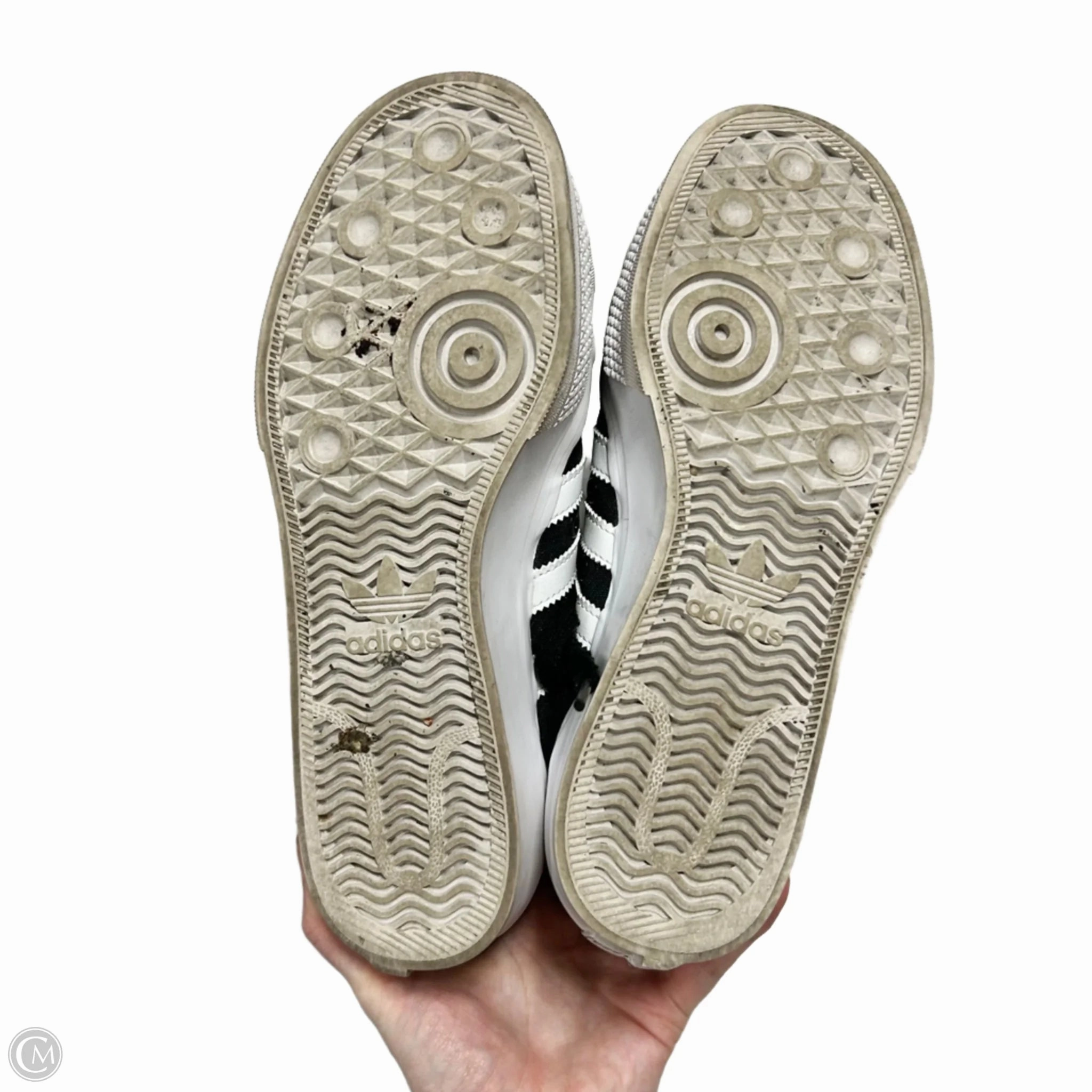 Shoes Sneakers By Adidas In Black & White, Size: 8