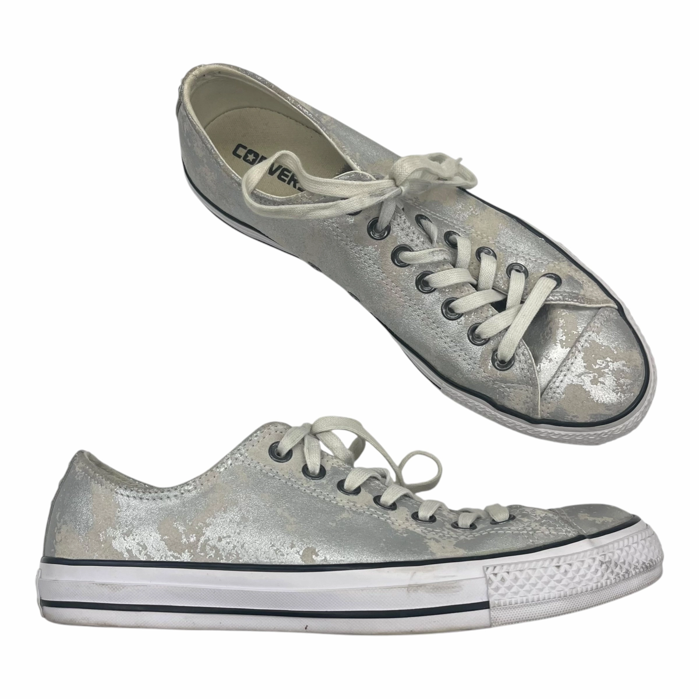 Shoes Sneakers By Converse In Silver, Size:11