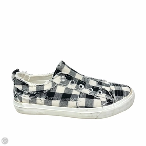 Shoes Sneakers By Corkys In Blue & White, Size: 6