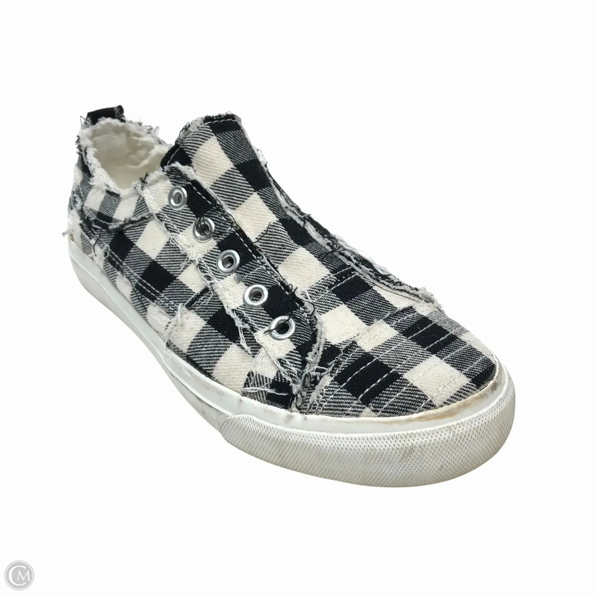 Shoes Sneakers By Corkys In Blue & White, Size: 6