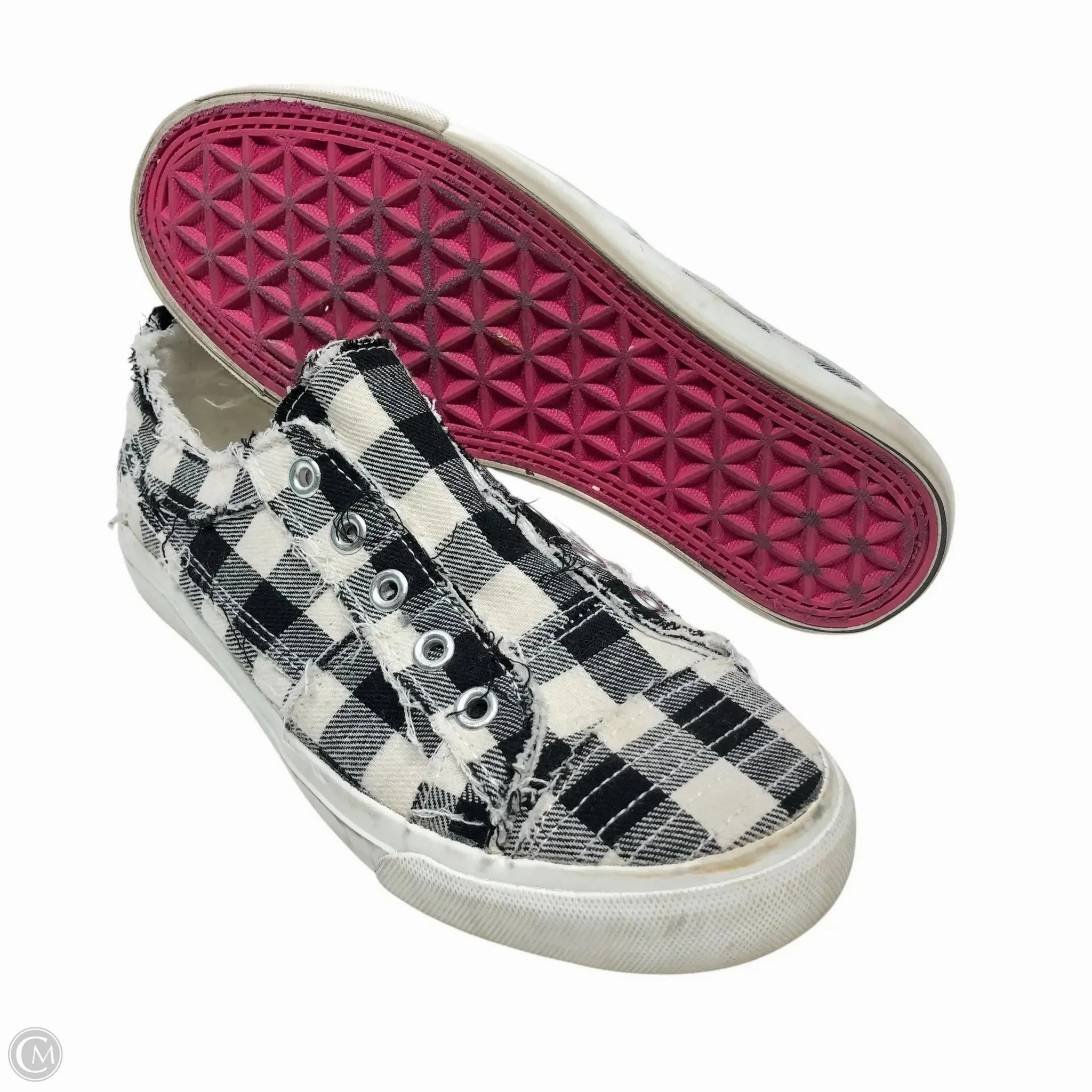 Shoes Sneakers By Corkys In Blue & White, Size: 6
