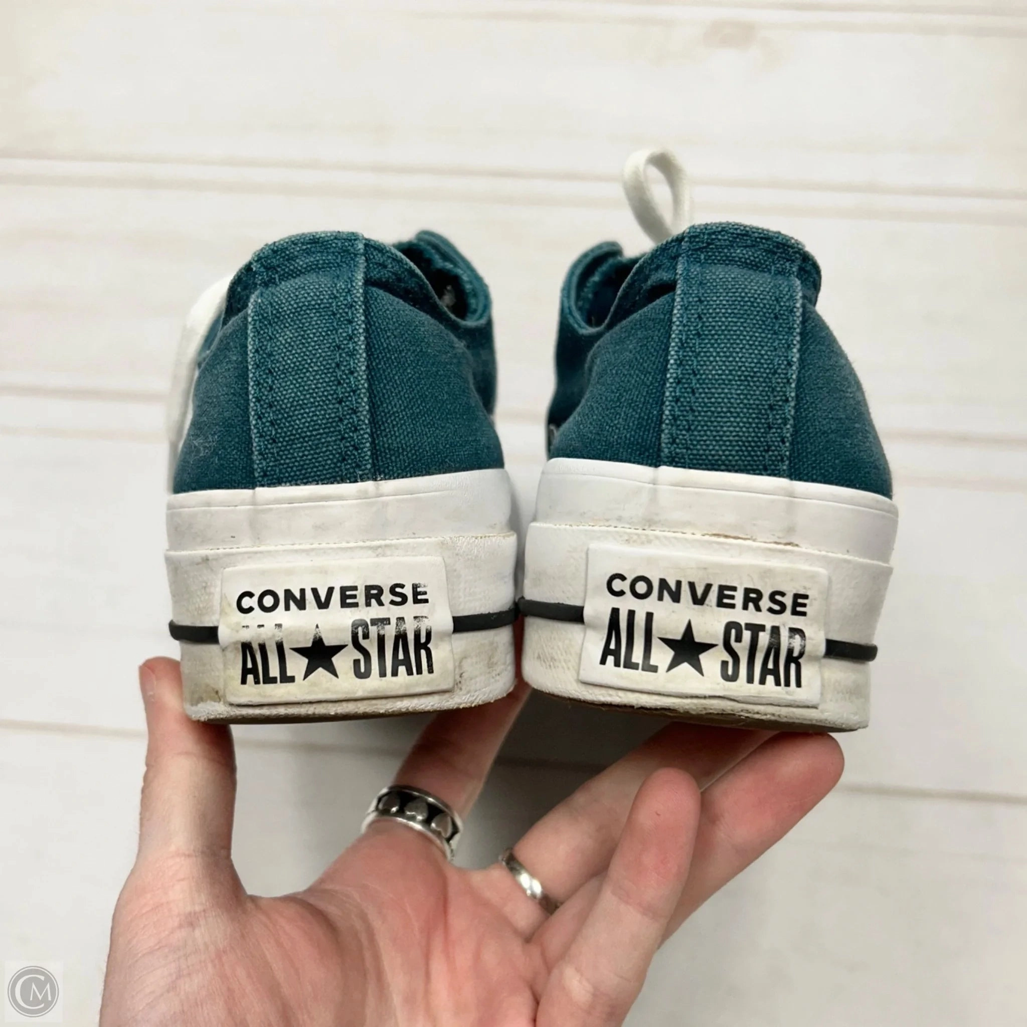 Shoes Sneakers Platform By Converse In Green, Size: 5