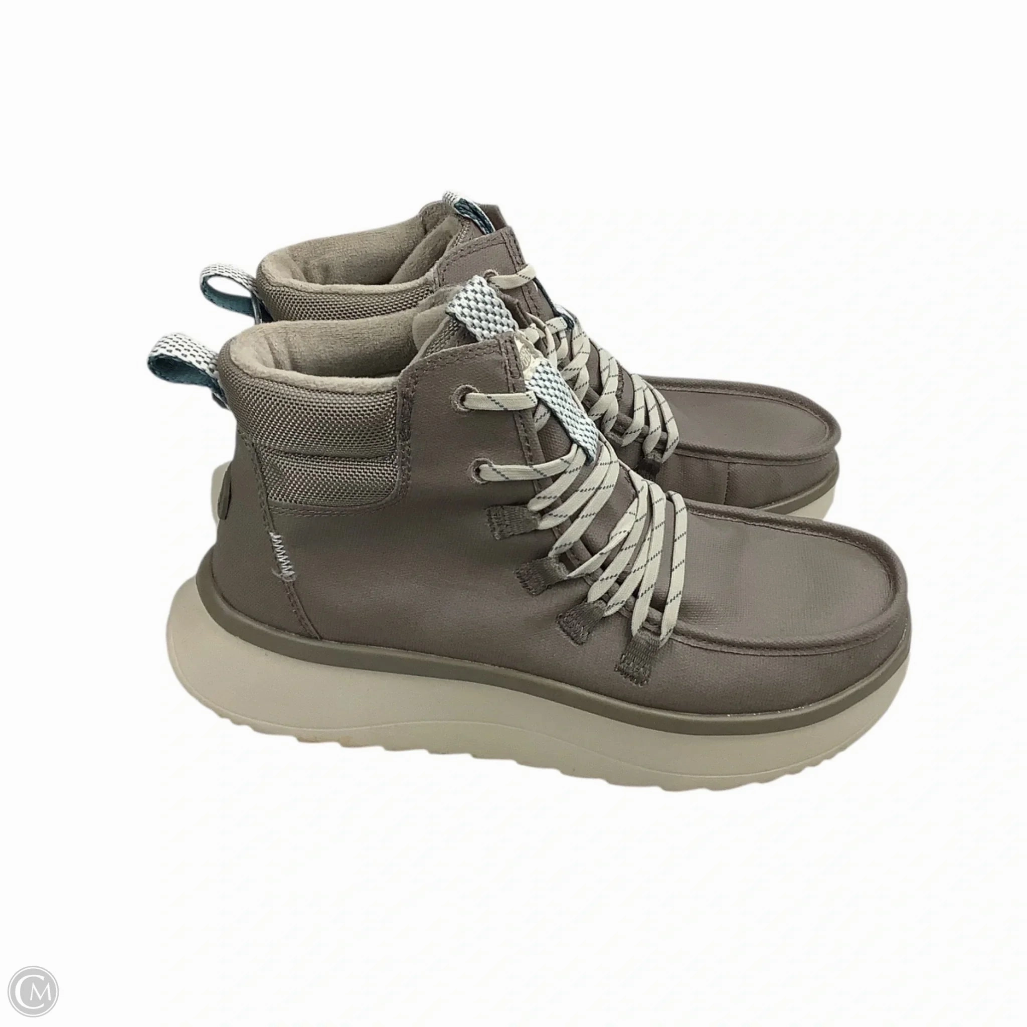 Shoes Sneakers Platform By Hey Dude In Grey, Size: 8