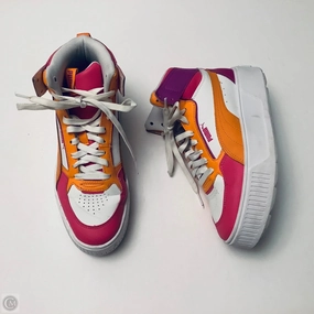 Shoes Sneakers Platform By Puma In Orange & Pink, Size: 7