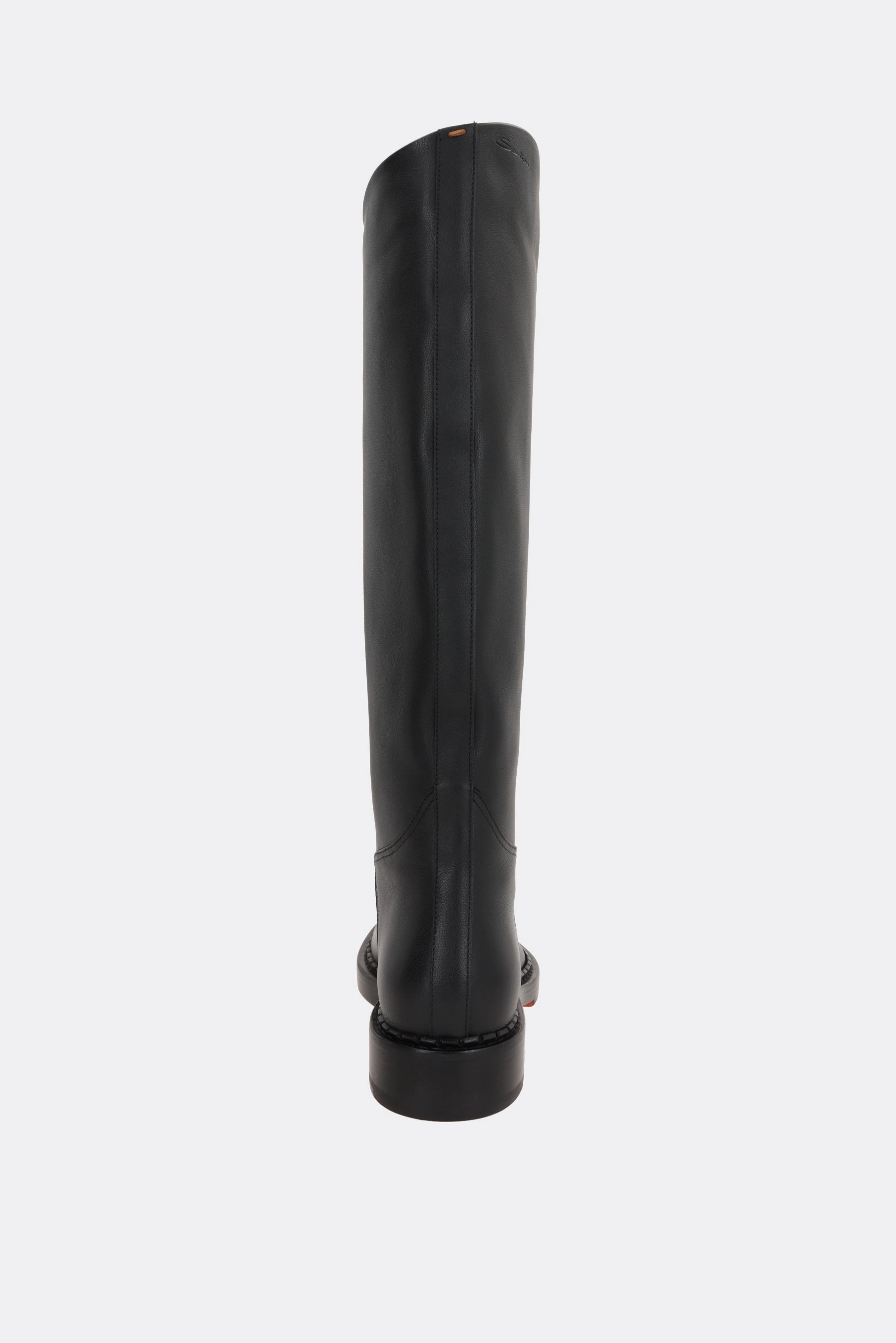 smooth leather boots