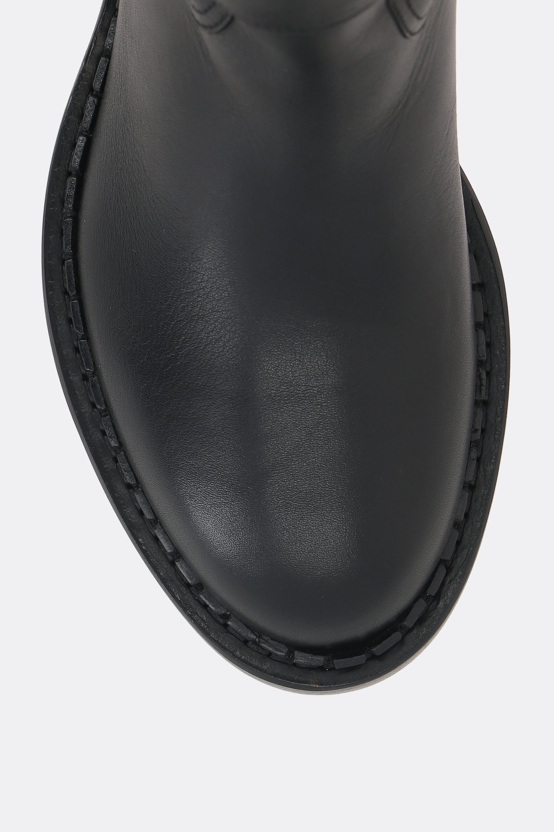 smooth leather boots