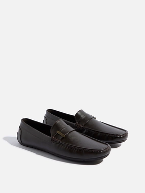 SOLEPLAY Brown Hardware-Detailed Loafers