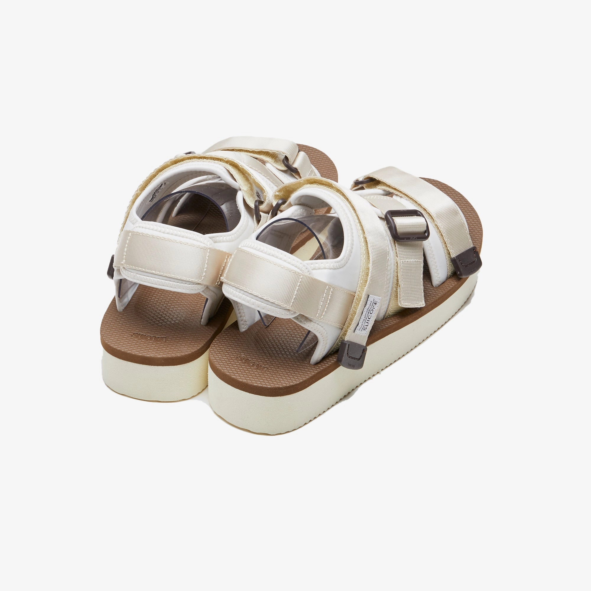 Suicoke | KISSE-PO  { IVORY WHITE/BROWN