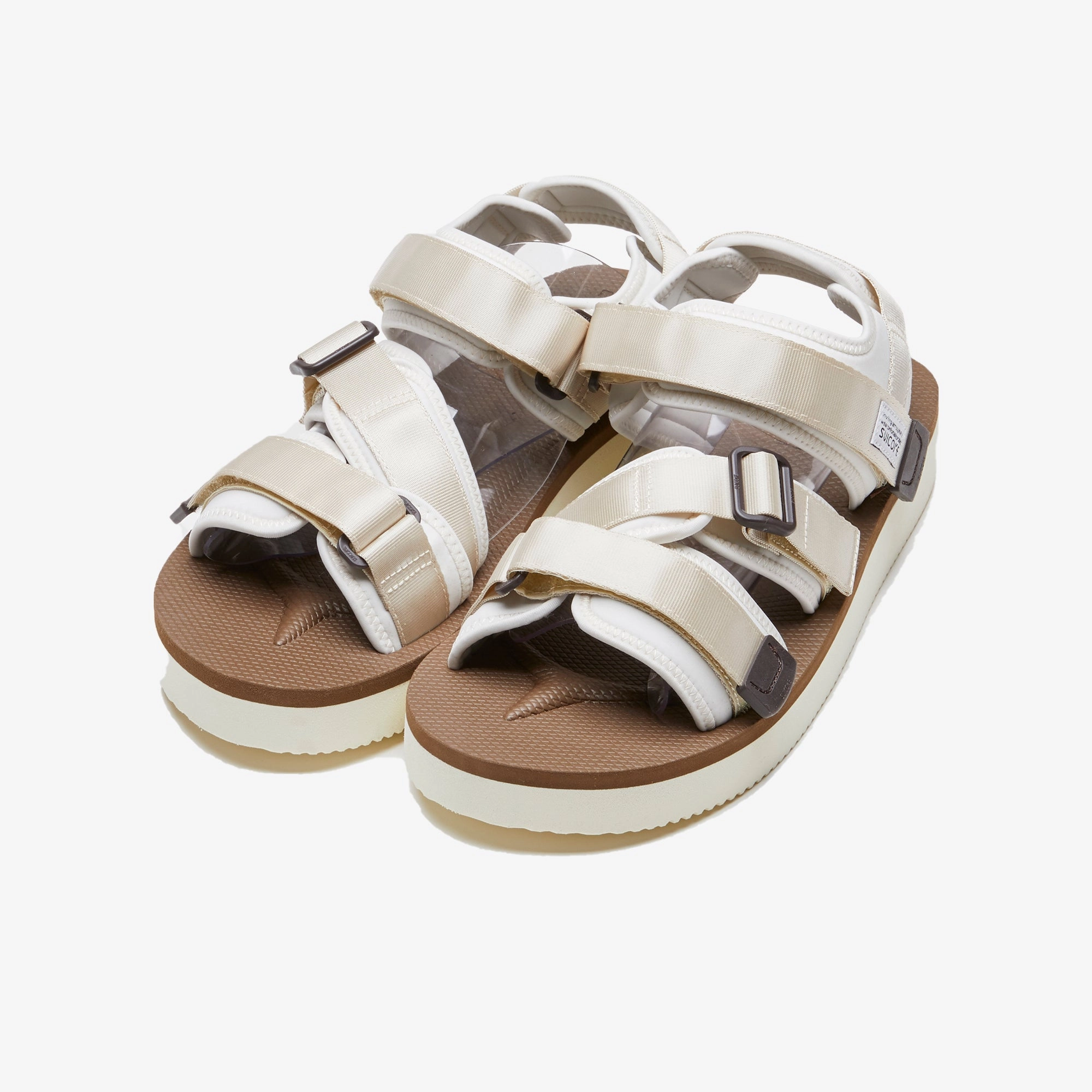 Suicoke | KISSE-PO  { IVORY WHITE/BROWN