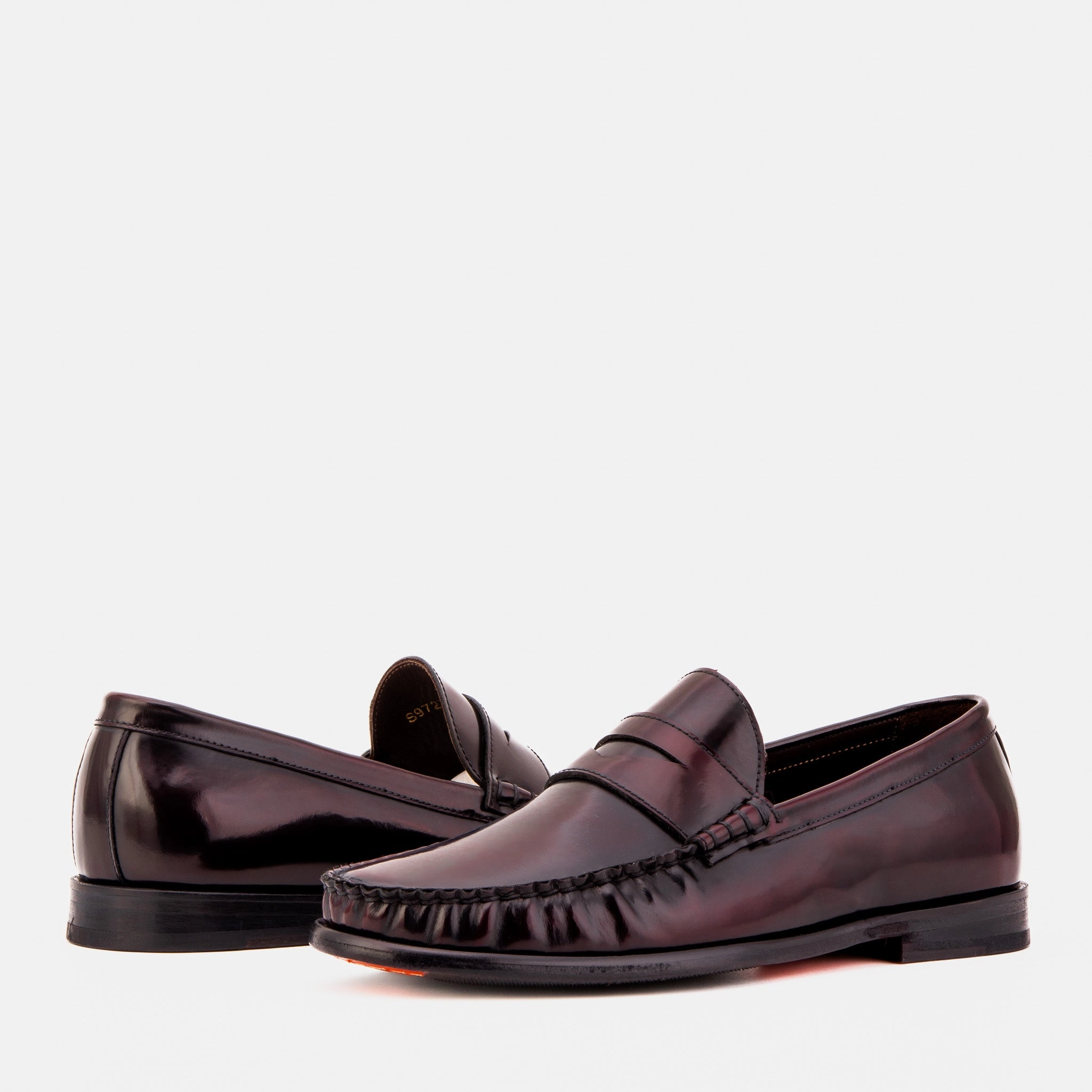 The Belmont Burgundy Polished Leather Men Loafer