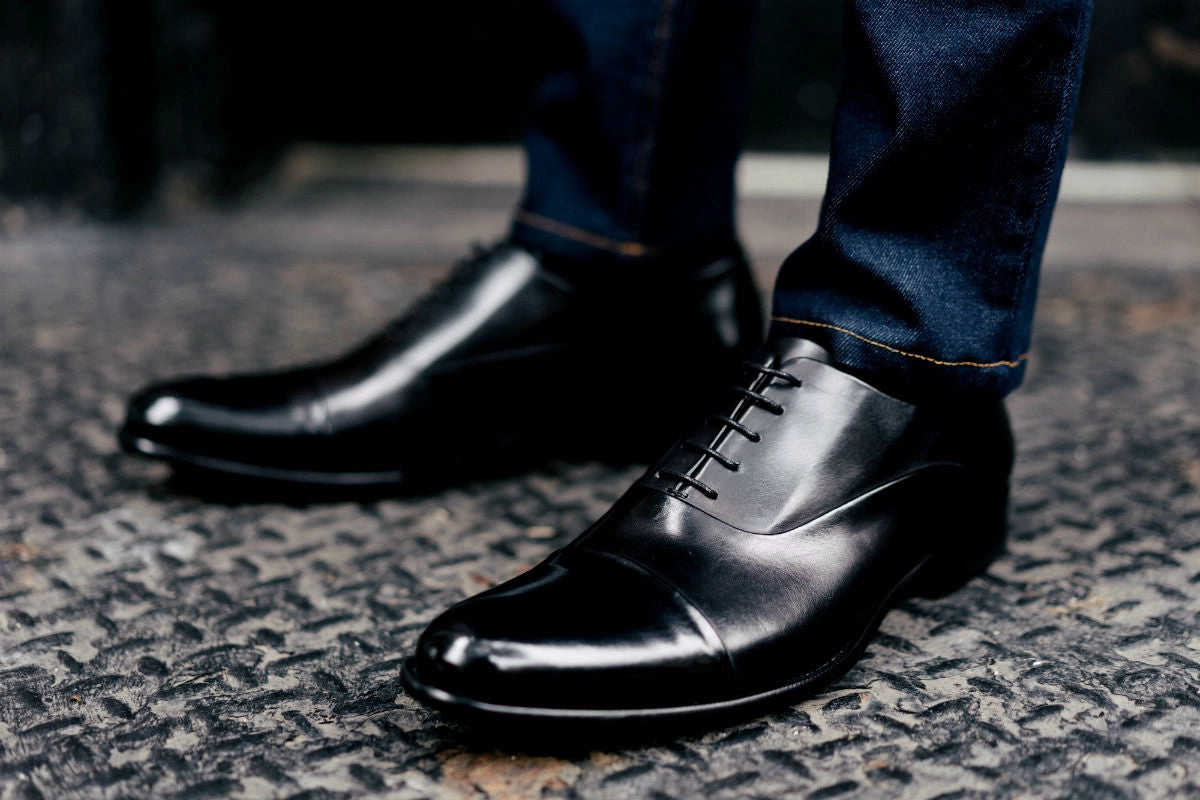 The Cagney Cap-Toe Oxford - Nero