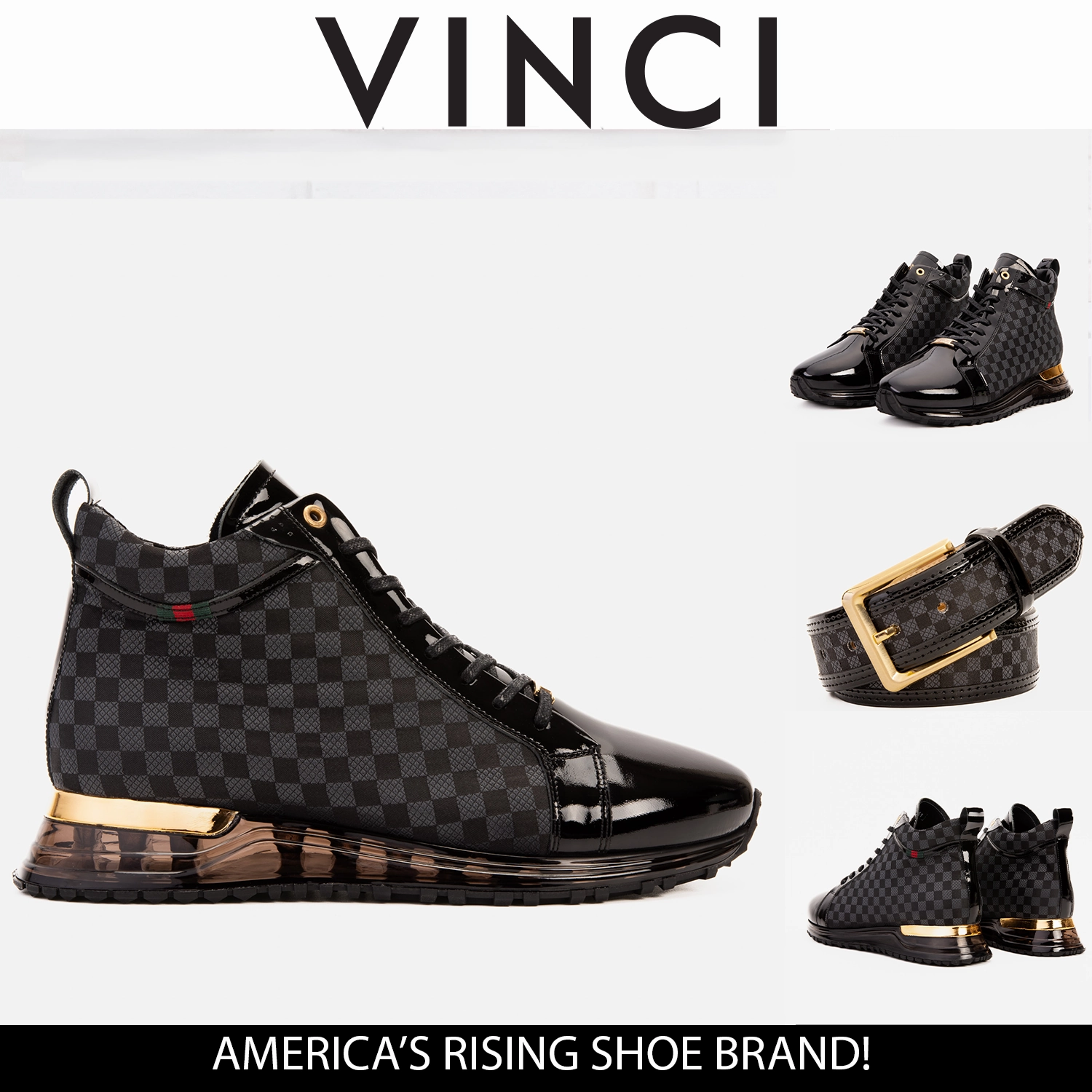 The Monte Carlo Black High-Top Men Sneaker Limited Edition