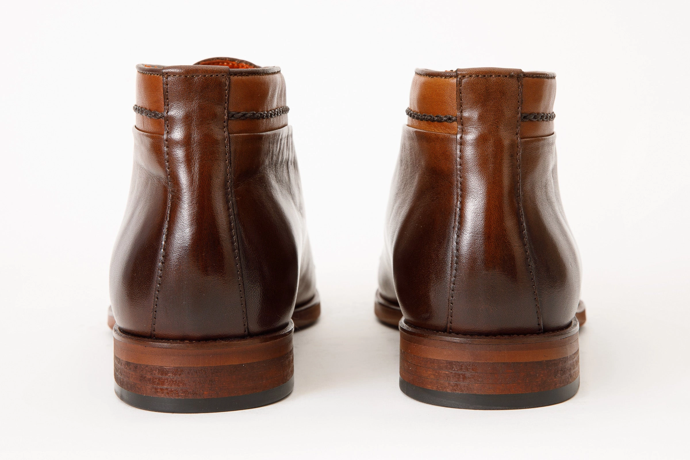 The Rome Tan Leather Oxford Cap-Toe Men Boot