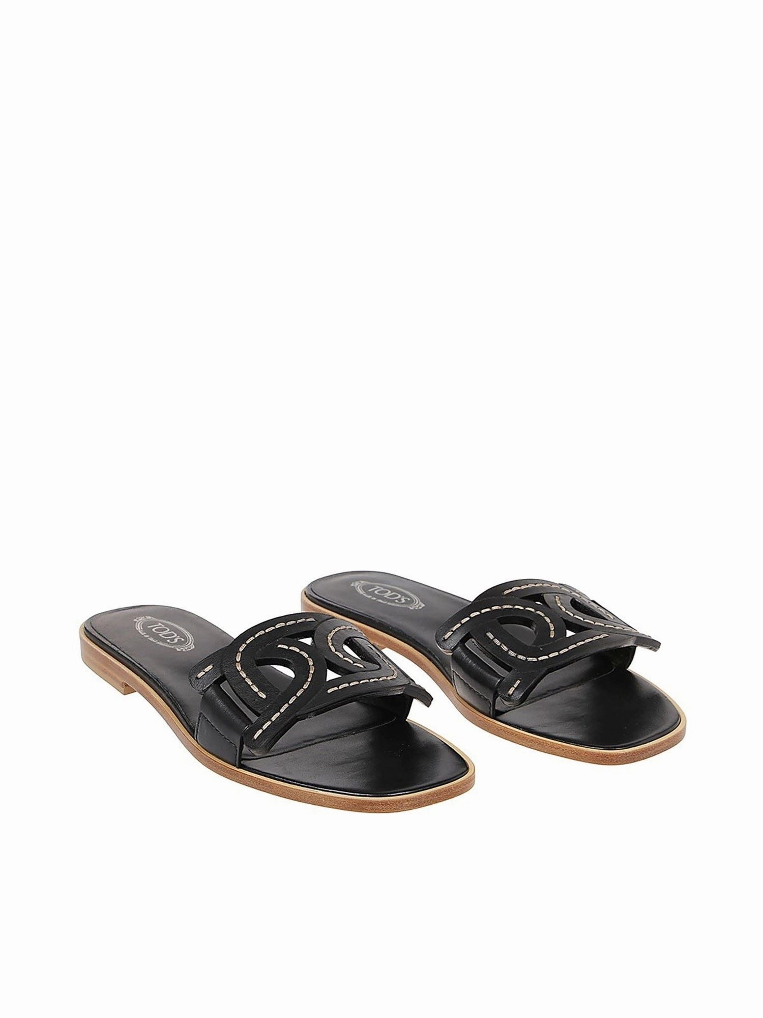 Tod's Woven Square-Toe Sandals
