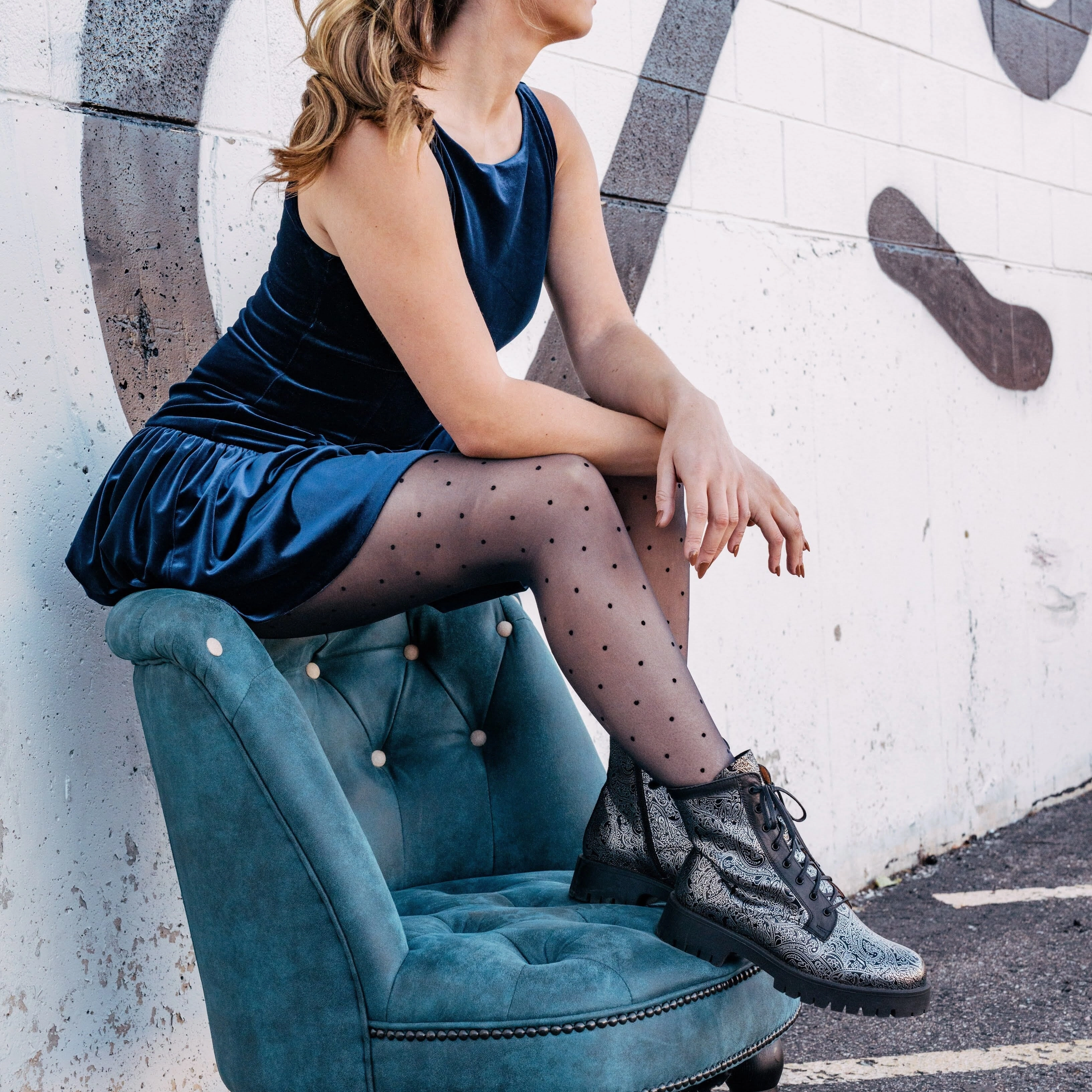 Traveller Platform Wool - Black & Silver