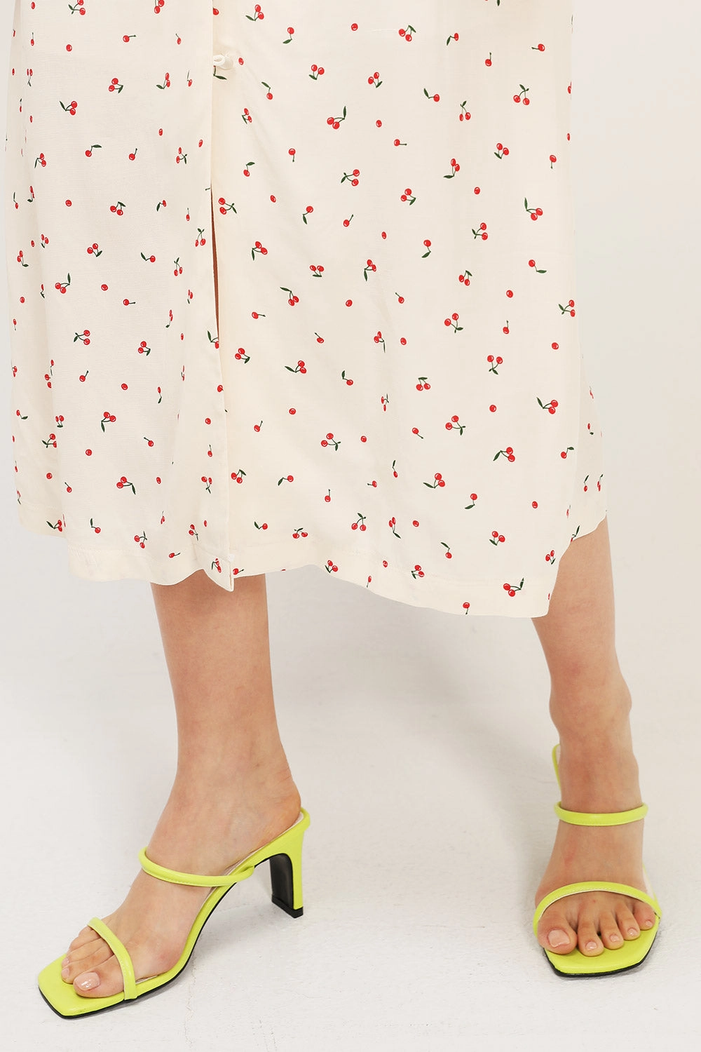 Two-Strap Square Toe Heels