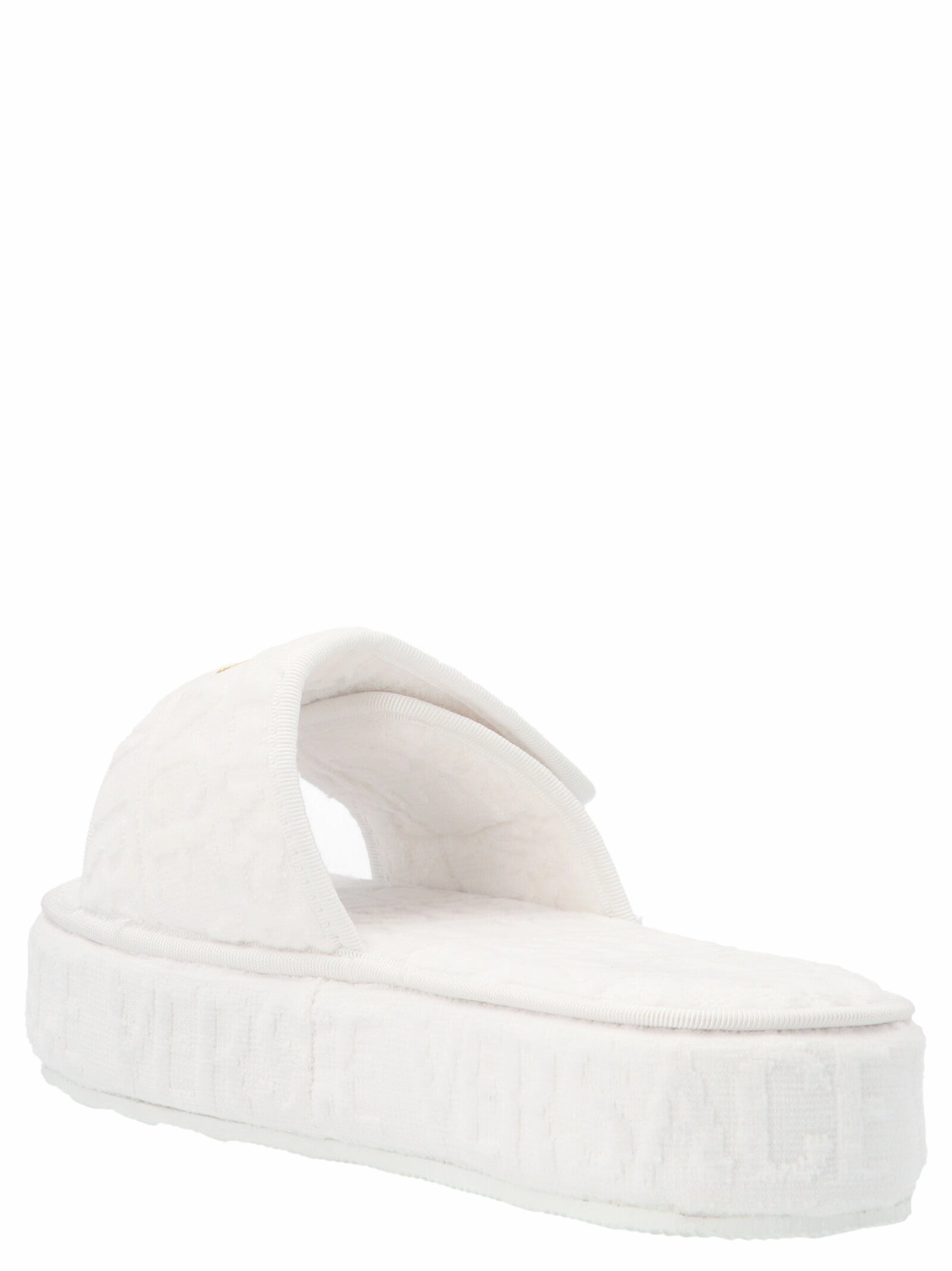 Versace Logo Monogram Platform Slides