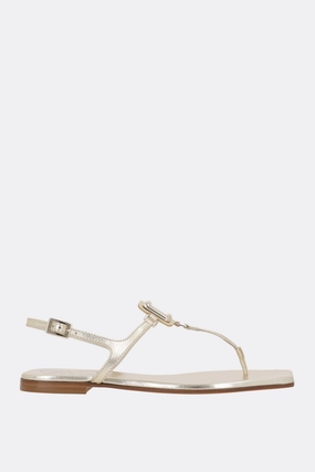 Viv' By The Sea sandals in metallic leather