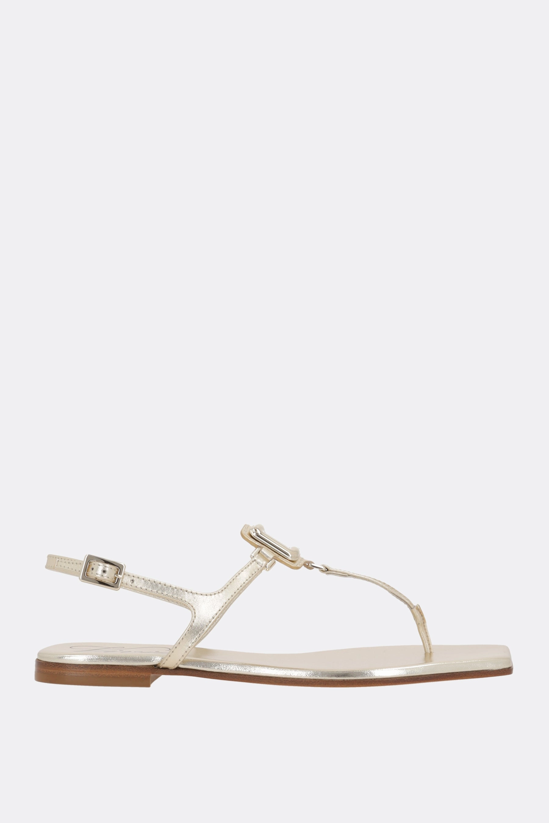 Viv' By The Sea sandals in metallic leather