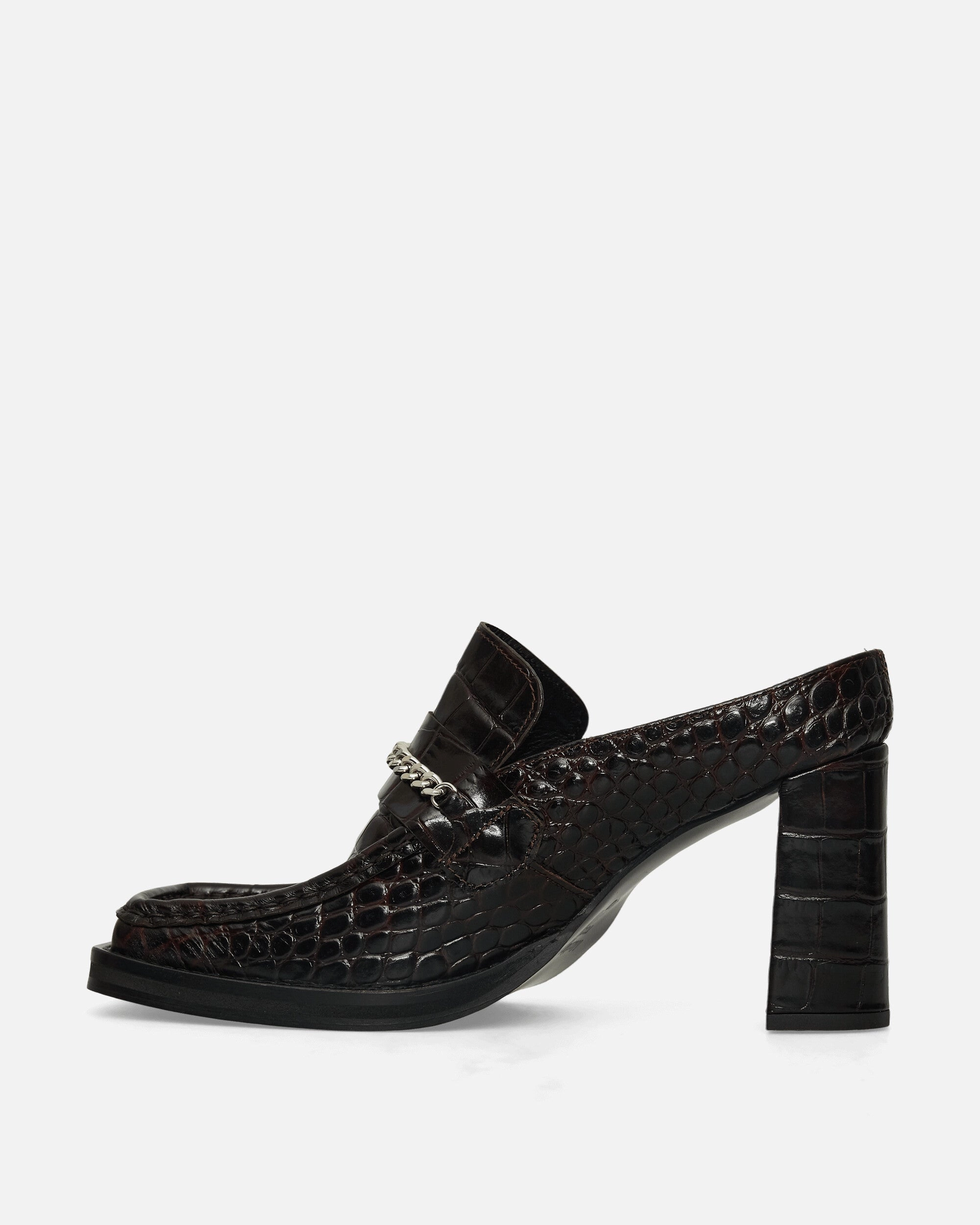 Women's Square Toe Heels Brown