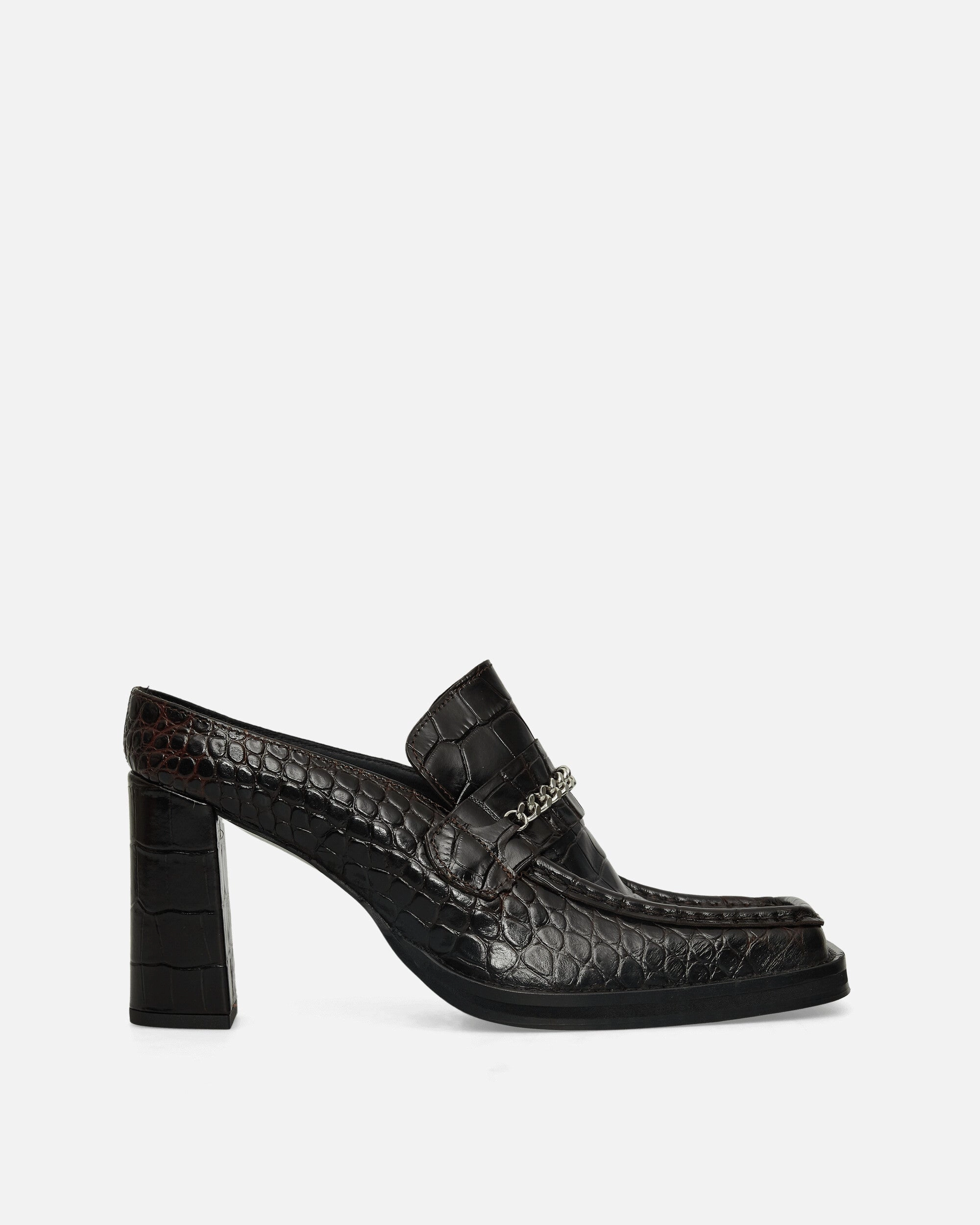 Women's Square Toe Heels Brown